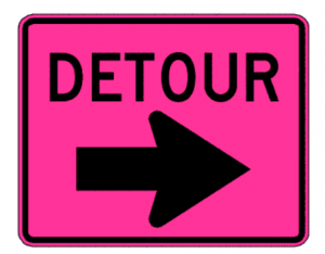 Pink sign