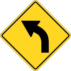 left turn sign